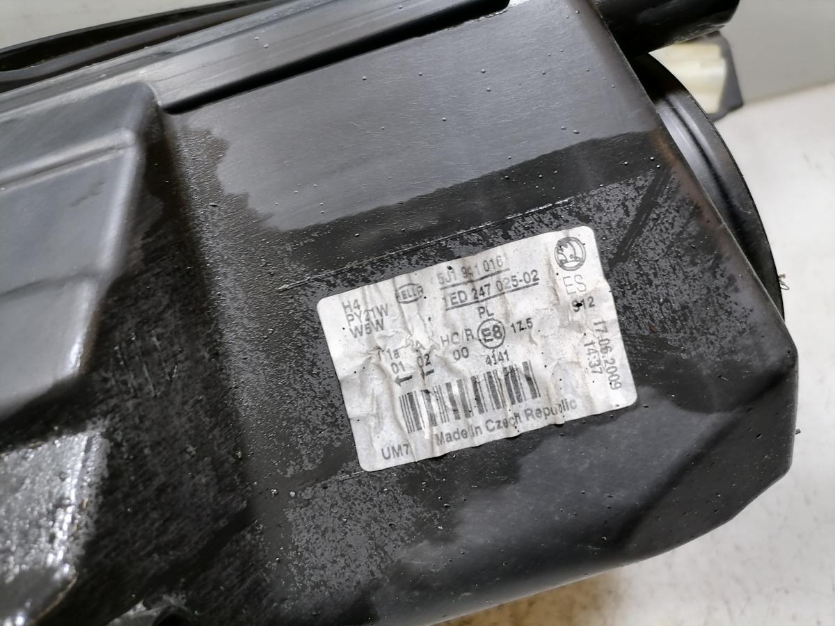 Skoda Fabia 2 5J original Scheinwerfer vorn rechts Halogen H4 Bj.2009